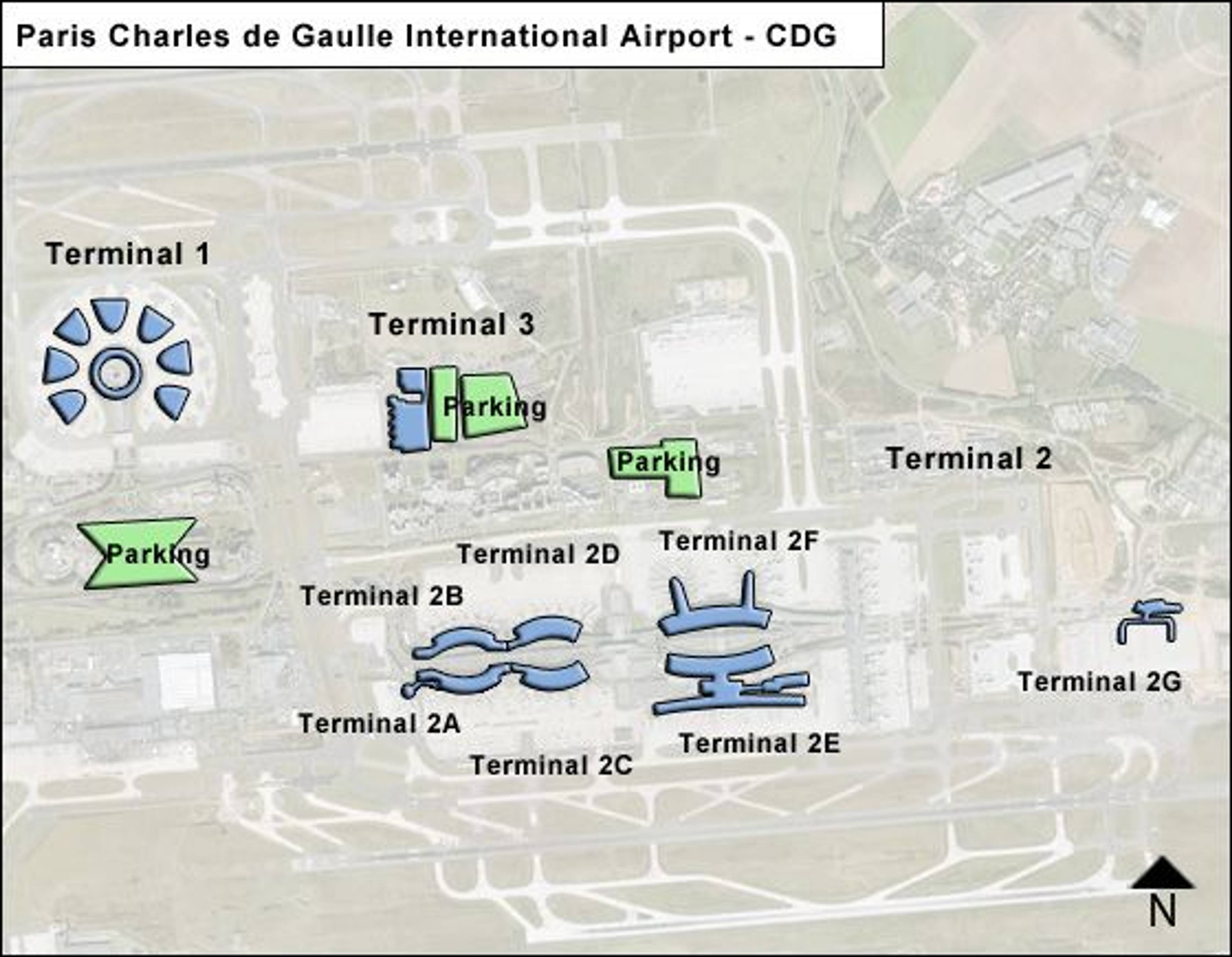 Paris De Gaulle Airport Map Guide To CDG s Terminals